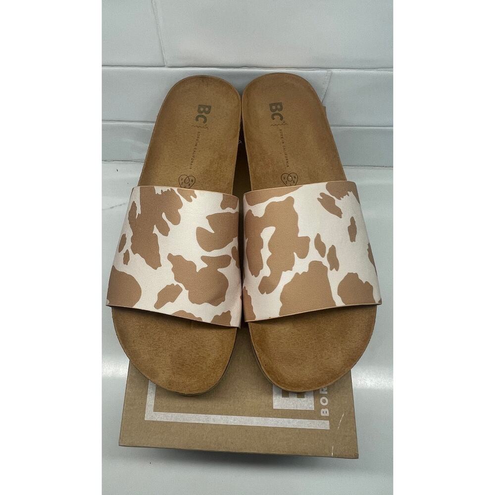 BC Born in California Faux Cowhide Sandals